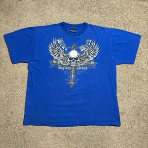 Bike Wear Daytona Beach 2011 T Shirt Blue Sz XL Bigland Preowned